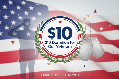 $10 donation for our Veterans